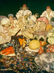 Illustrazione a Dick Whittington e il suo gatto, da Fiabe inglesi raccontate da F.A. Steel, 1927 da Arthur Rackham
